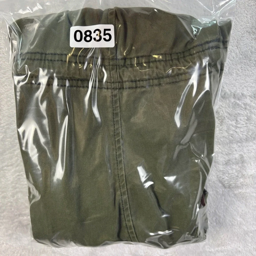 Hollister Women L Utility Jacket Green Moto Stitch Drawstring Waist‎ Casual Coat